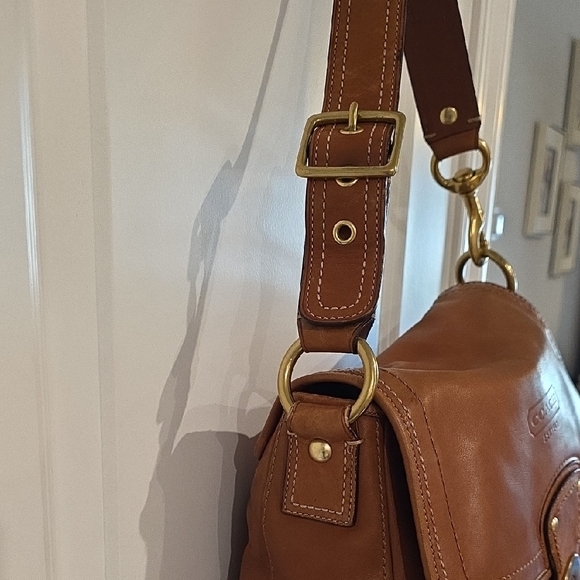 Coach Tan Leather Crossbody Bag - Picture 5 of 16